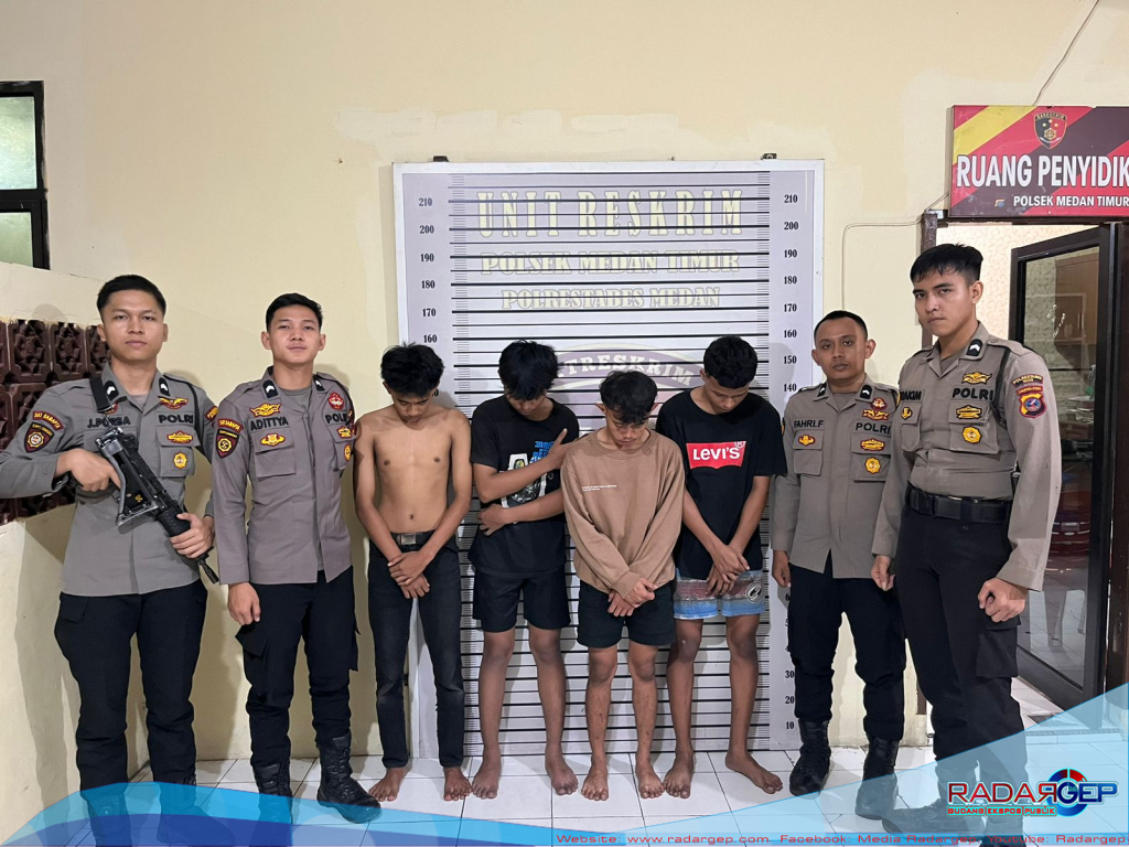 Polisi Bertindak Cepat, 4 Pelaku Genk Motor Diamankan